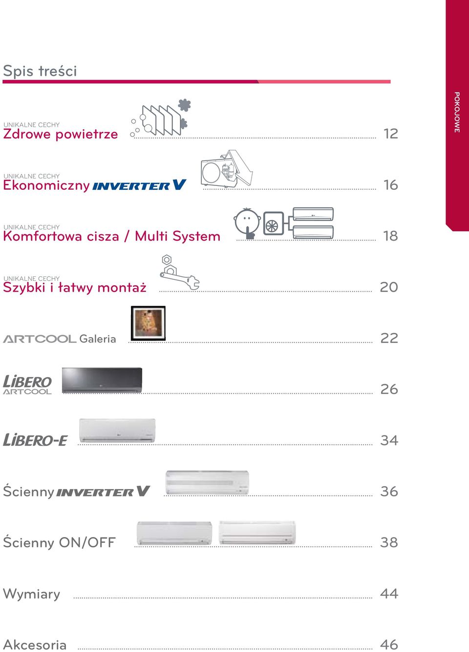 .. 16 % UNIKALNE CECHY Komfortowa cisza / Multi System.