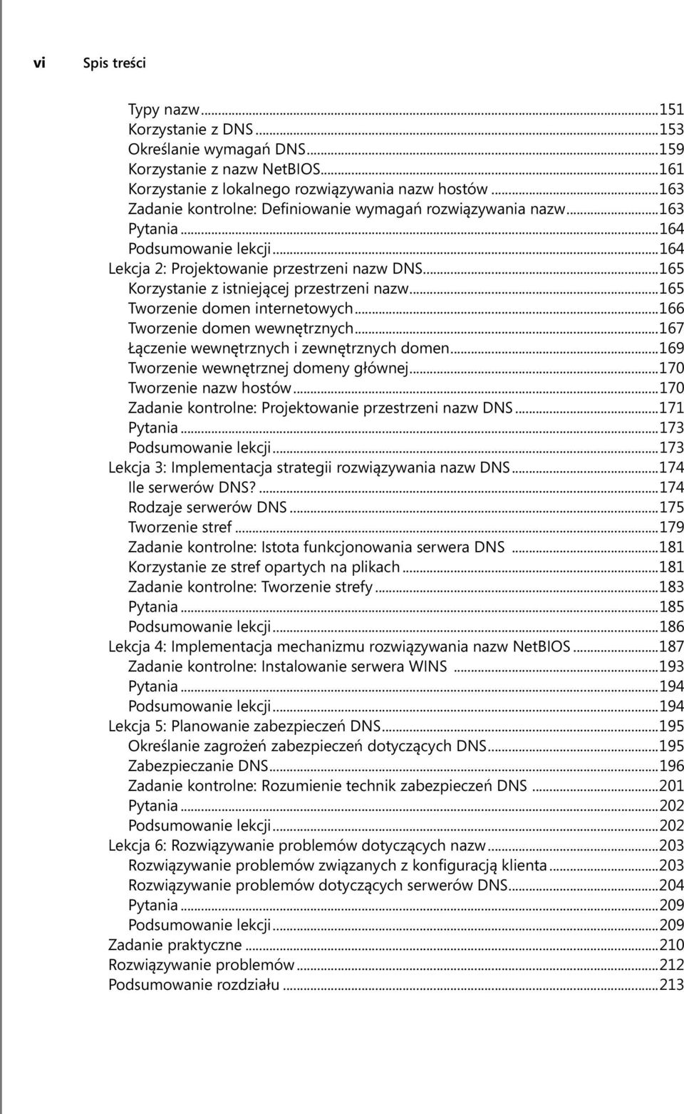 ..165 Korzystanie z istniejącej przestrzeni nazw...165 Tworzenie domen internetowych...166 Tworzenie domen wewnętrznych...167 Łączenie wewnętrznych i zewnętrznych domen.