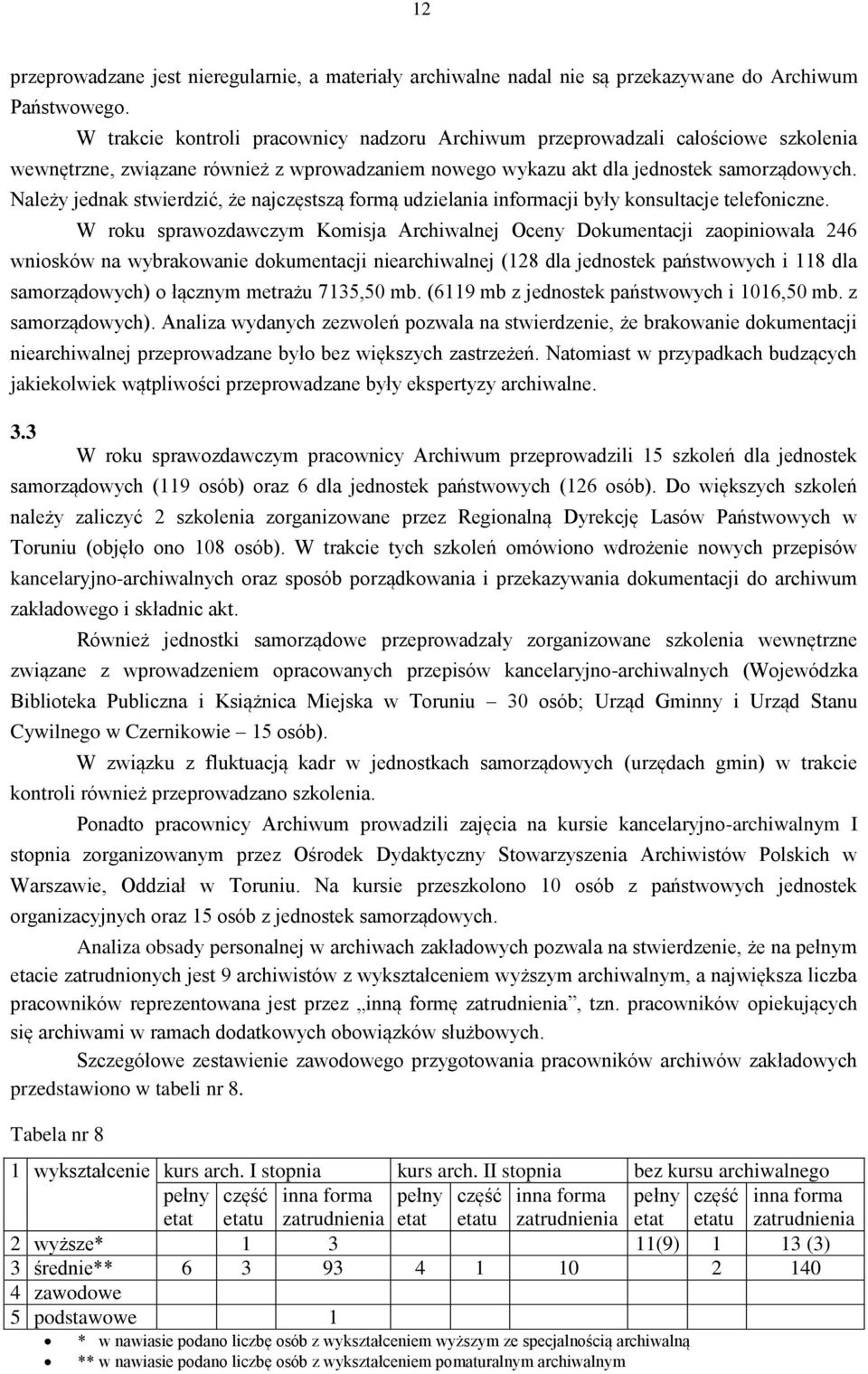 Należy jednak stwierdzić, że najczęstszą formą udzielania informacji były konsultacje telefoniczne.