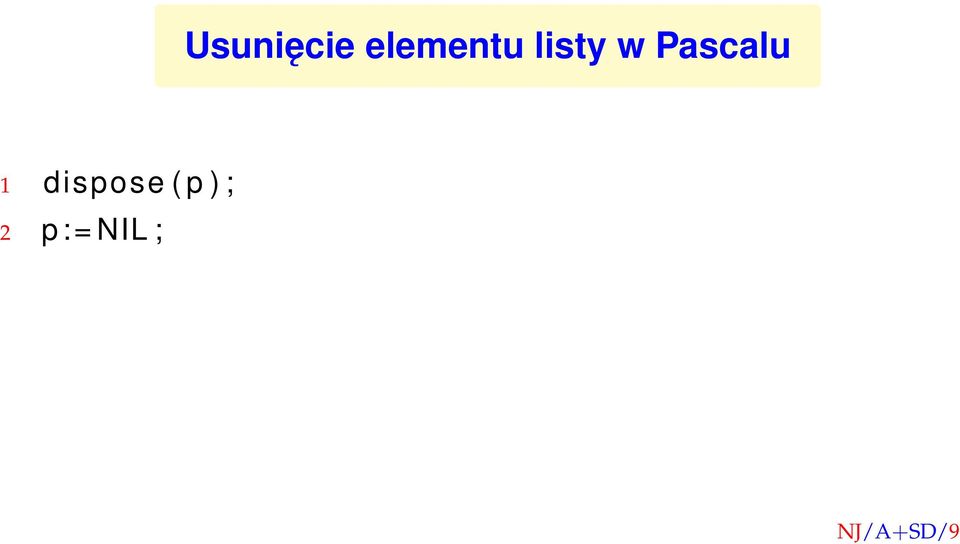 listy w Pascalu 1