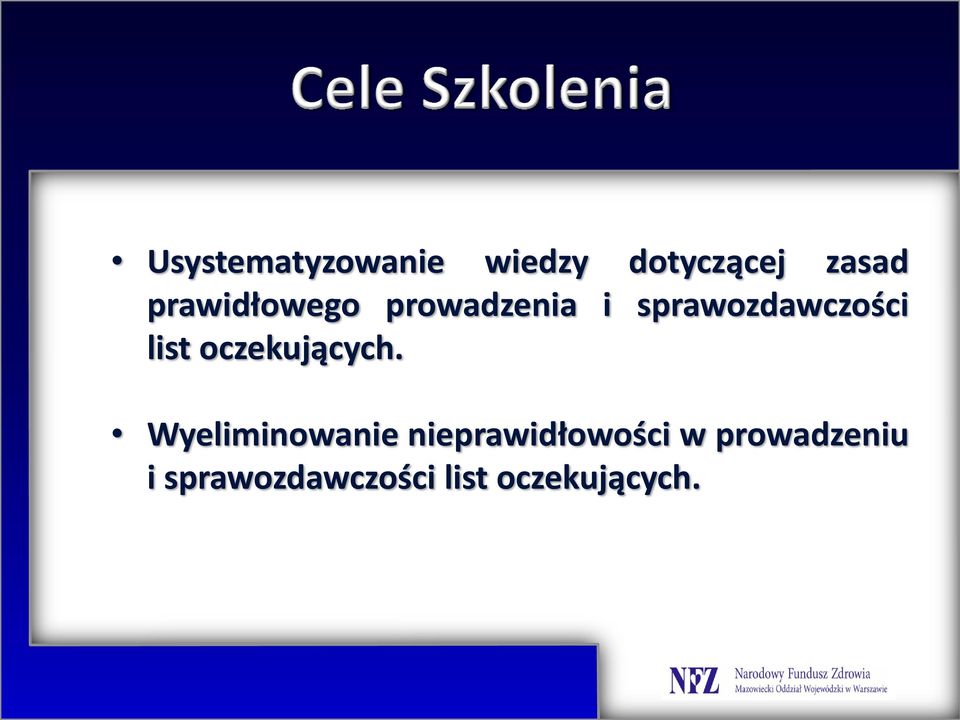 list oczekujących.