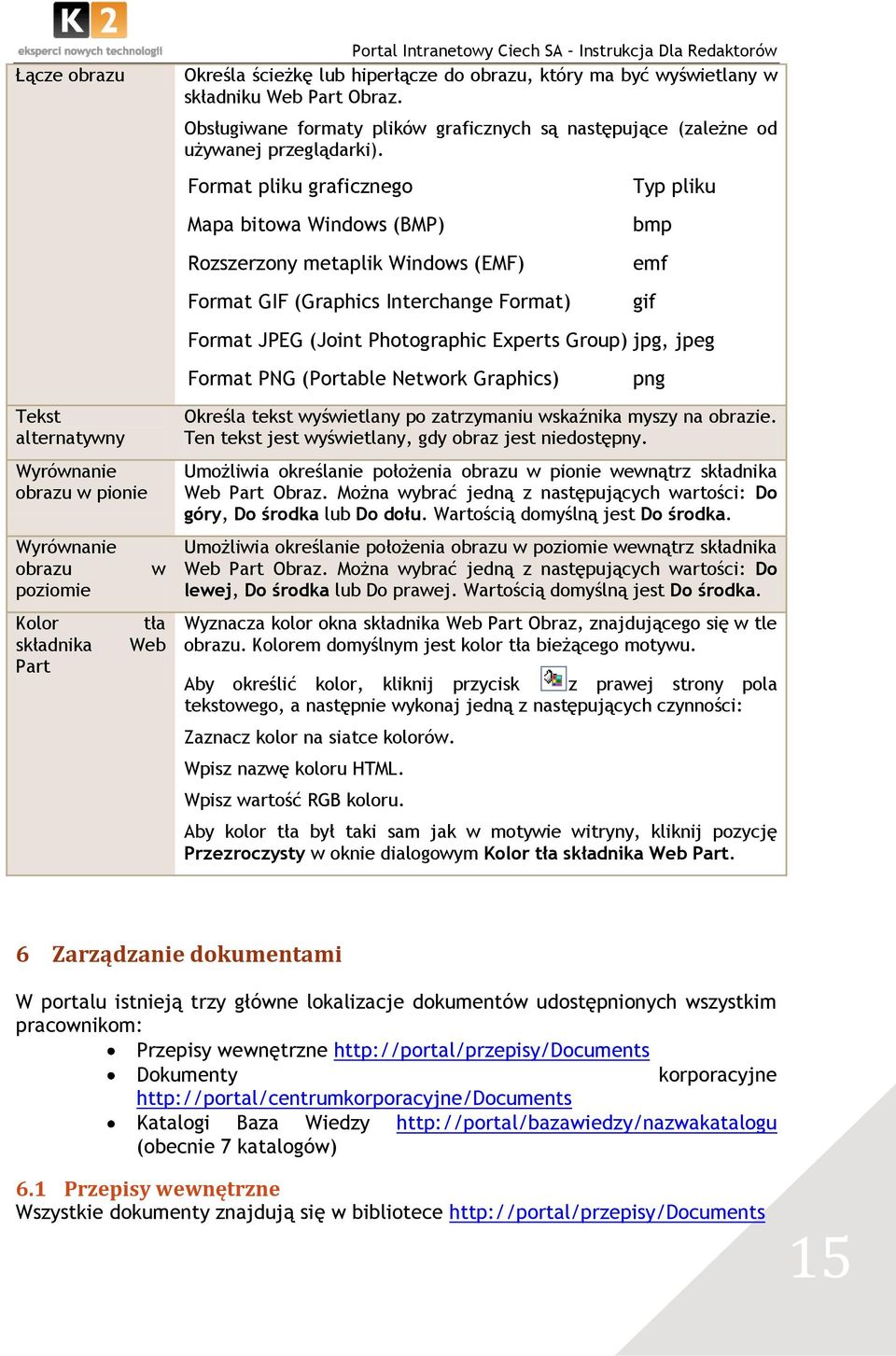 Format pliku graficznego Typ pliku Mapa bitowa Windows (BMP) Rozszerzony metaplik Windows (EMF) Format GIF (Graphics Interchange Format) bmp emf gif Format JPEG (Joint Photographic Experts Group)