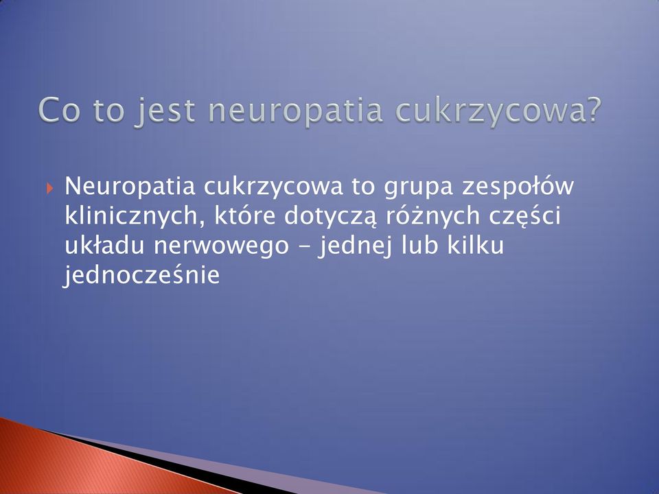 dotyczą różnych części układu