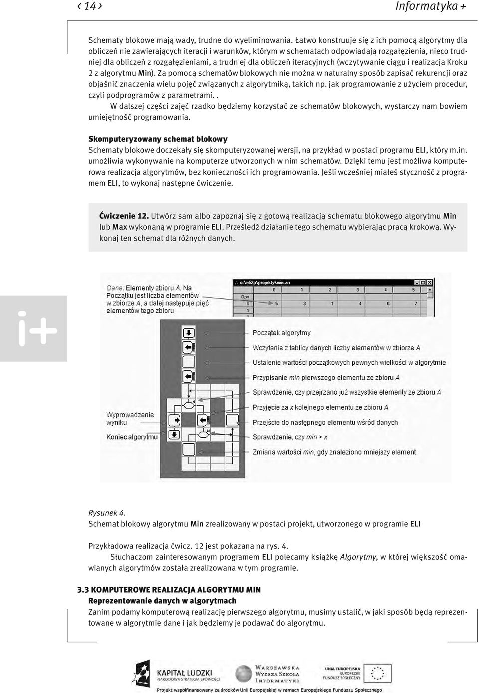 trudniej dla obliczeń iteracyjnych (wczytywanie ciągu i realizacja Kroku 2 z algorytmu Min).