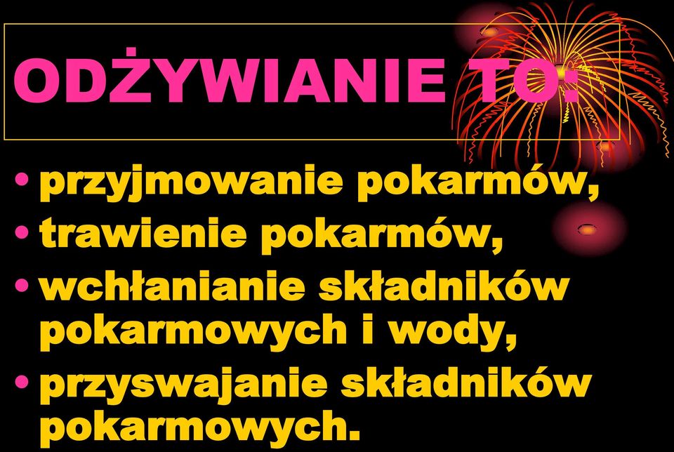 wchłanianie składników pokarmowych