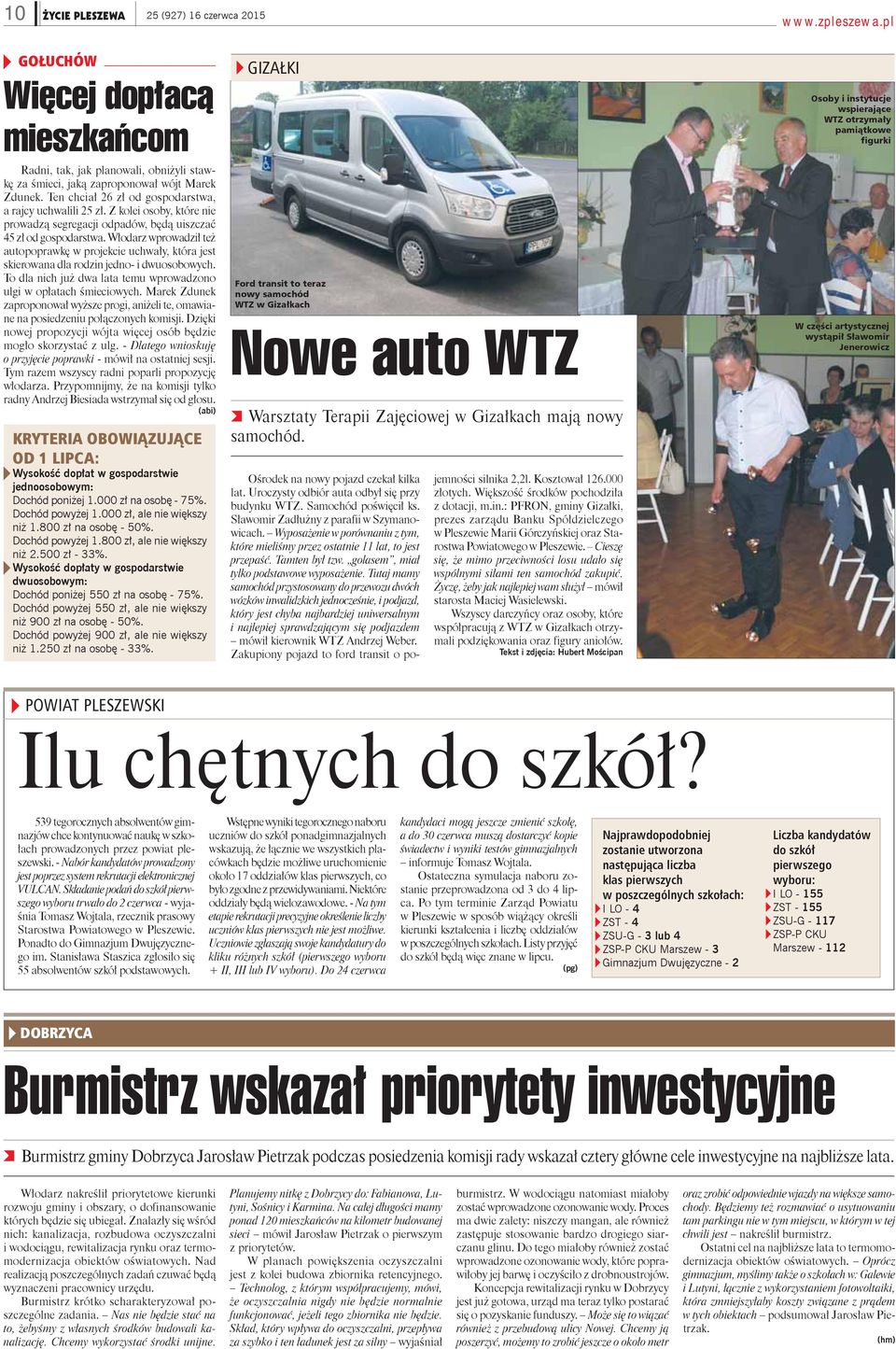 Włodarz wprowadził też autopoprawkę w projekcie uchwały, która jest skierowana dla rodzin jedno- i dwuosobowych. To dla nich już dwa lata temu wprowadzono ulgi w opłatach śmieciowych.