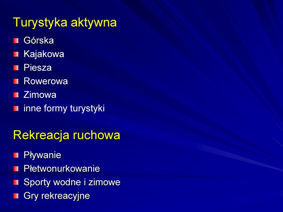 turystyki Rekreacja ruchowa Pływanie