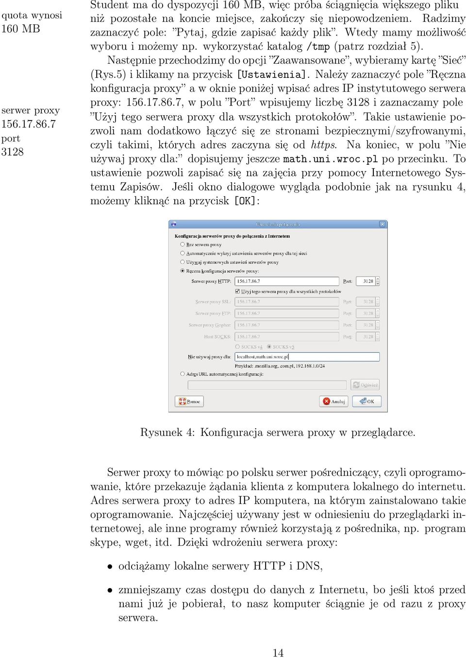 Następnie przechodzimy do opcji Zaawansowane, wybieramy kartę Sieć (Rys.5) i klikamy na przycisk [Ustawienia].