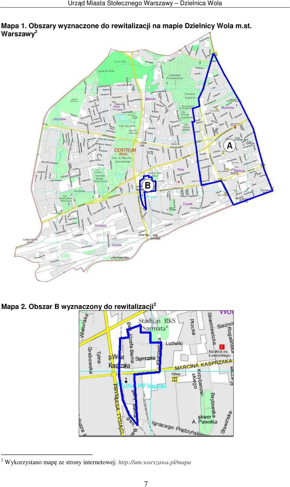 Dzielnicy Wola m.st. Warszawy 2 Mapa 2.