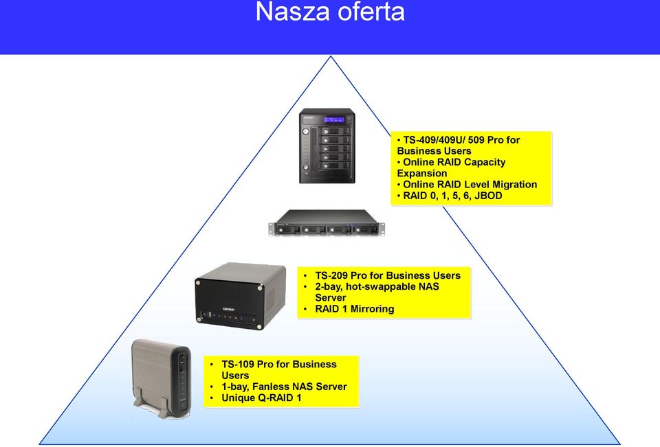 TS-209 Pro for Business Users 2-bay, hot-swappable NAS Server RAID 1
