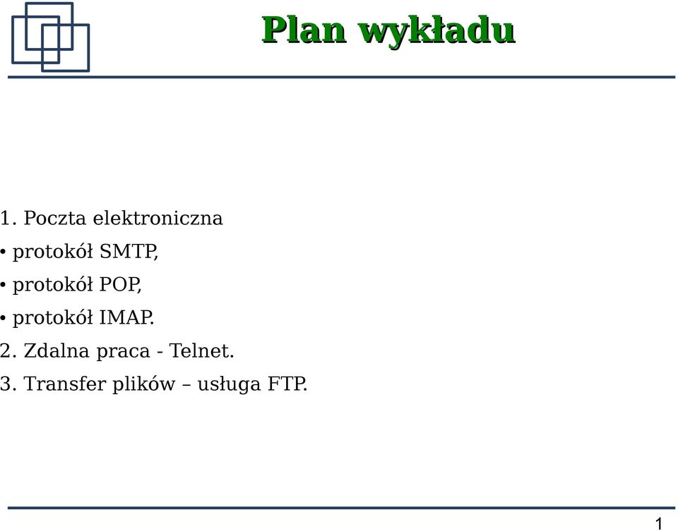 SMTP, protokół POP, protokół IMAP.