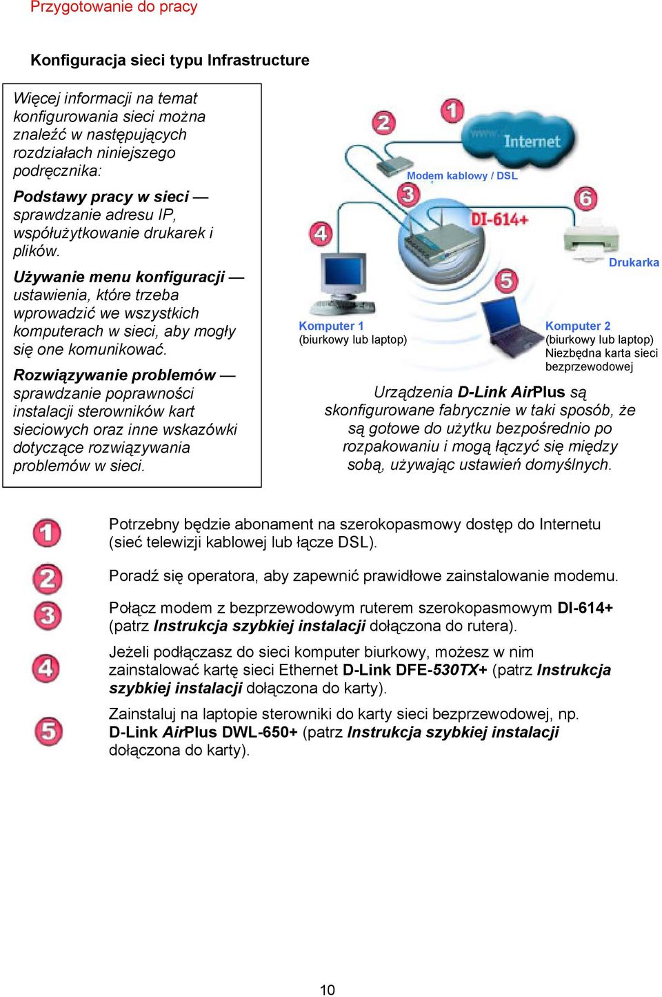 Rozwiązywanie problemów sprawdzanie poprawności instalacji sterowników kart sieciowych oraz inne wskazówki dotyczące rozwiązywania problemów w sieci.