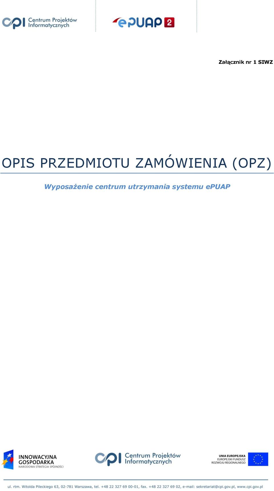 (OPZ) Wyposażenie