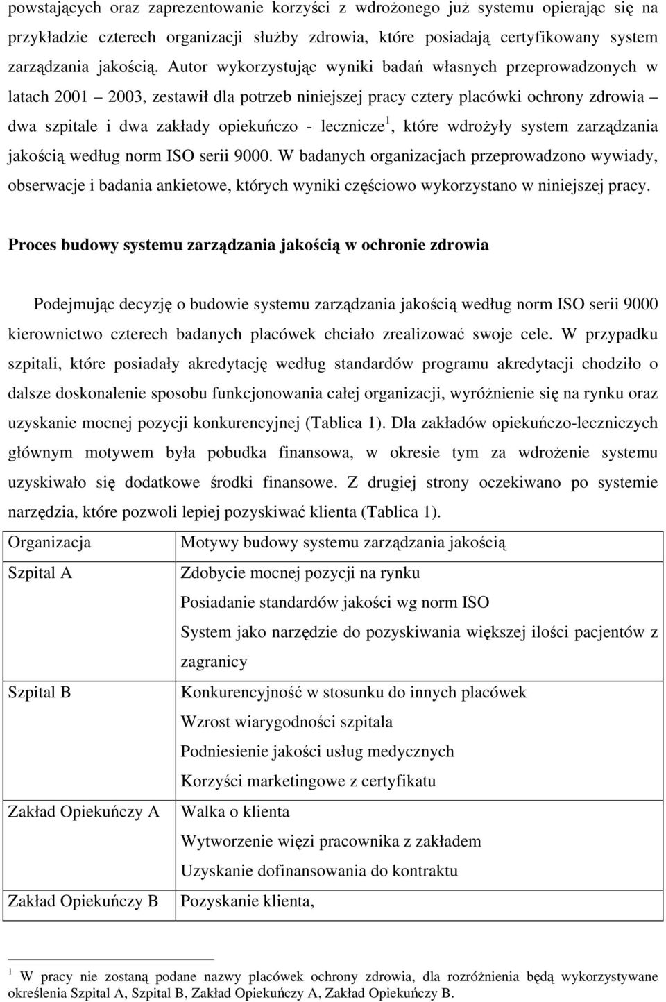 1, które wdrożyły system zarządzania jakością według norm ISO serii 9000.