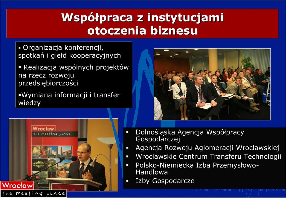 informacji i transfer wiedzy Dolnośląska Agencja Współpracy Gospodarczej Agencja Rozwoju