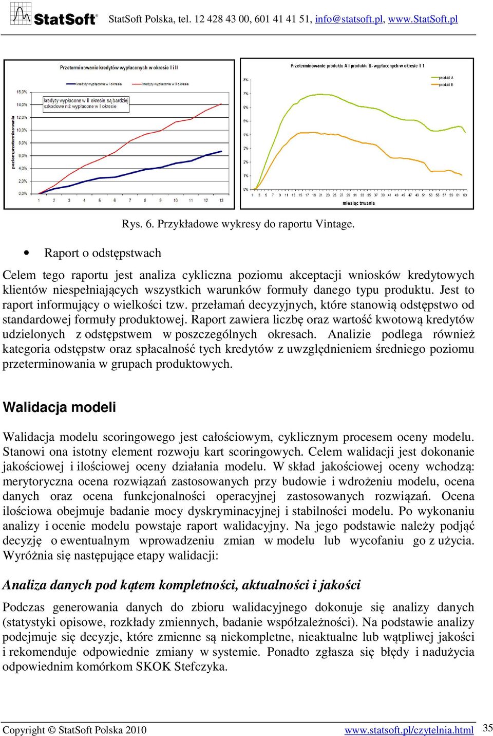 Jest to raport informujący o wielkości tzw. przełamań decyzyjnych, które stanowią odstępstwo od standardowej formuły produktowej.