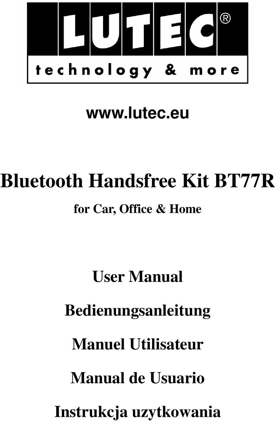 Car, Office & Home User Manual