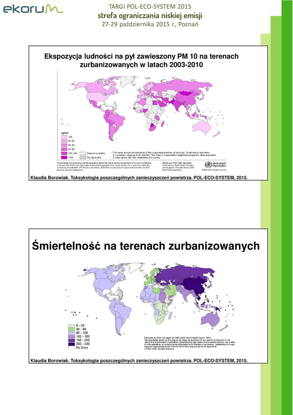 zurbanizowanych w latach 2003-2010