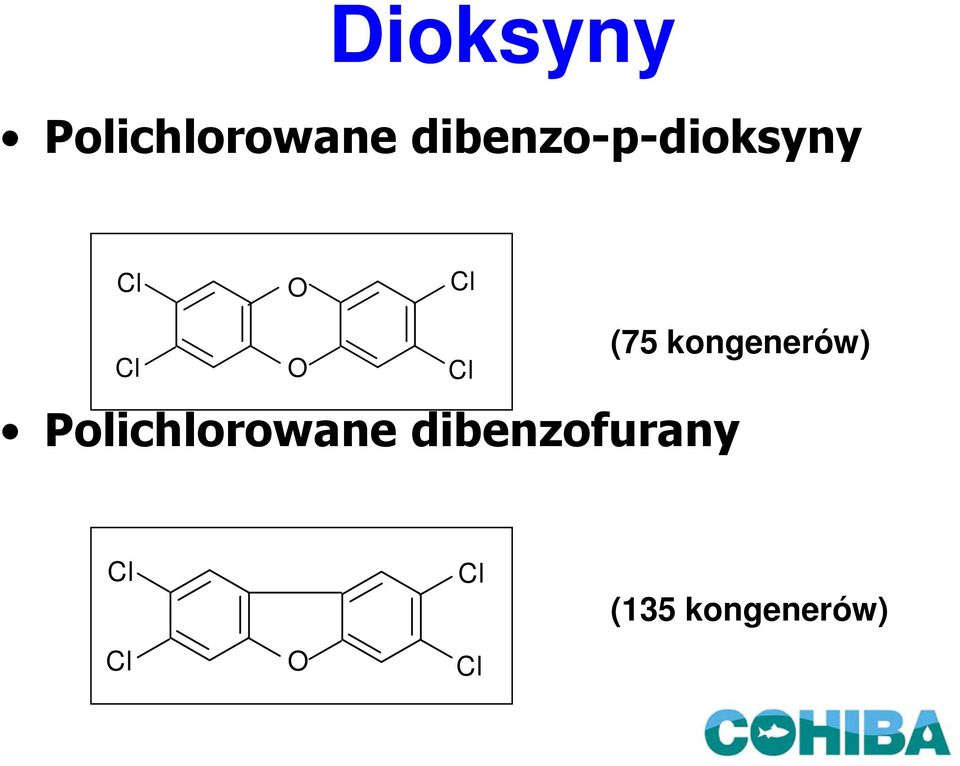 Cl Polichlorowane dibenzofurany