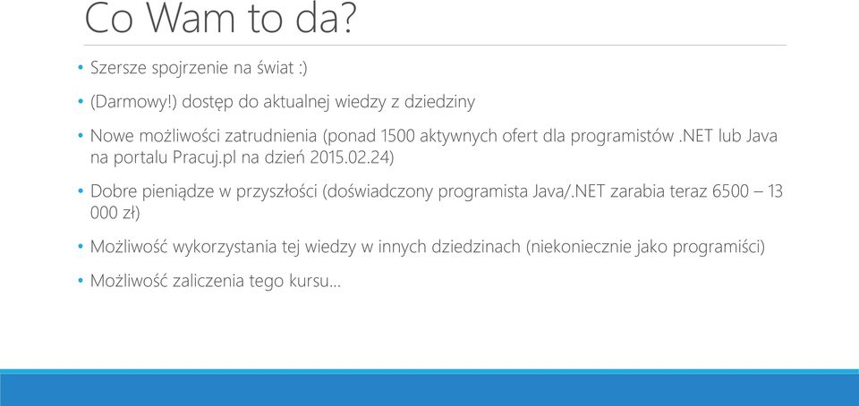 programistów.net lub Java na portalu Pracuj.pl na dzień 2015.02.