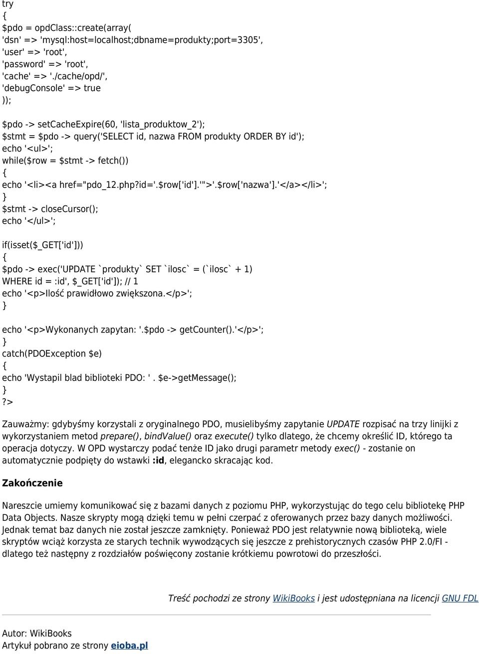 fetch()) echo '<li><a href="pdo_12.php?id='.$row['id'].'">'.$row['nazwa'].