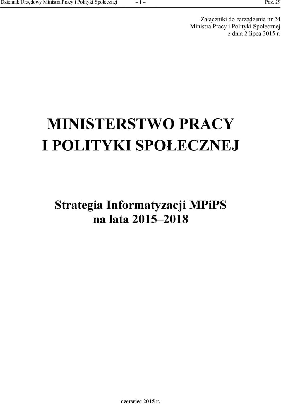 Społecznej z dnia 2 lipca 2015 r.