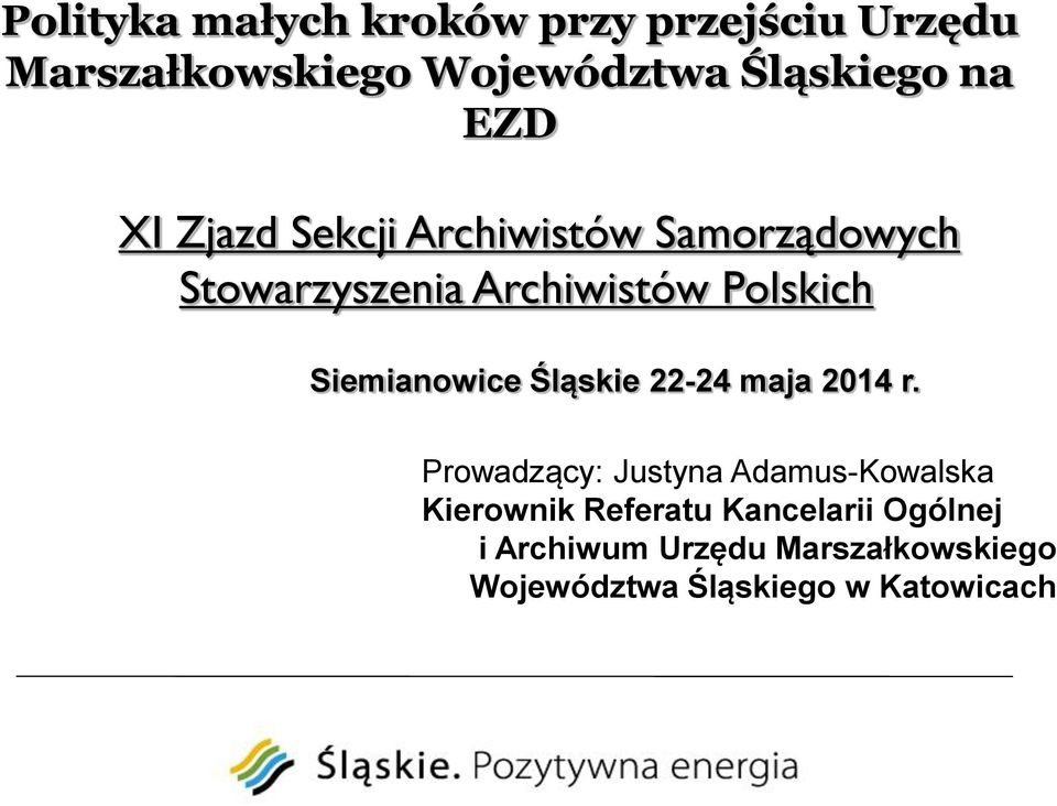 Siemianowice Śląskie 22-24 maja 2014 r.