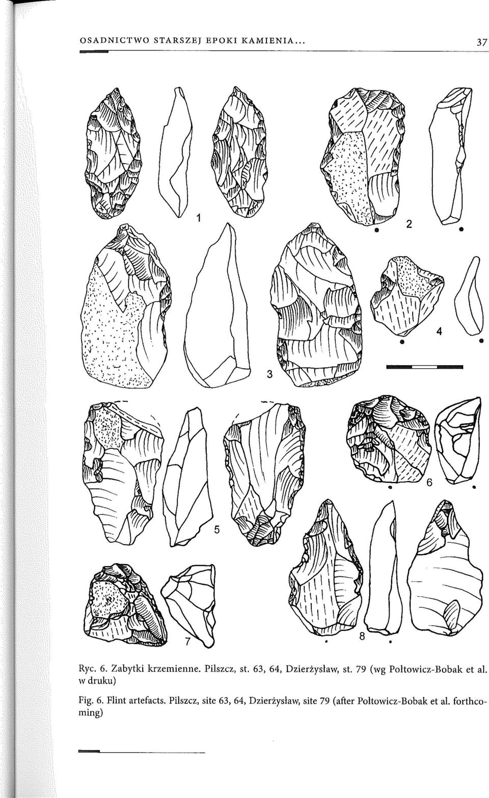 79 (wg Poltowicz-Bobak et al. w druku) Fig. 6. Flint artefacts.