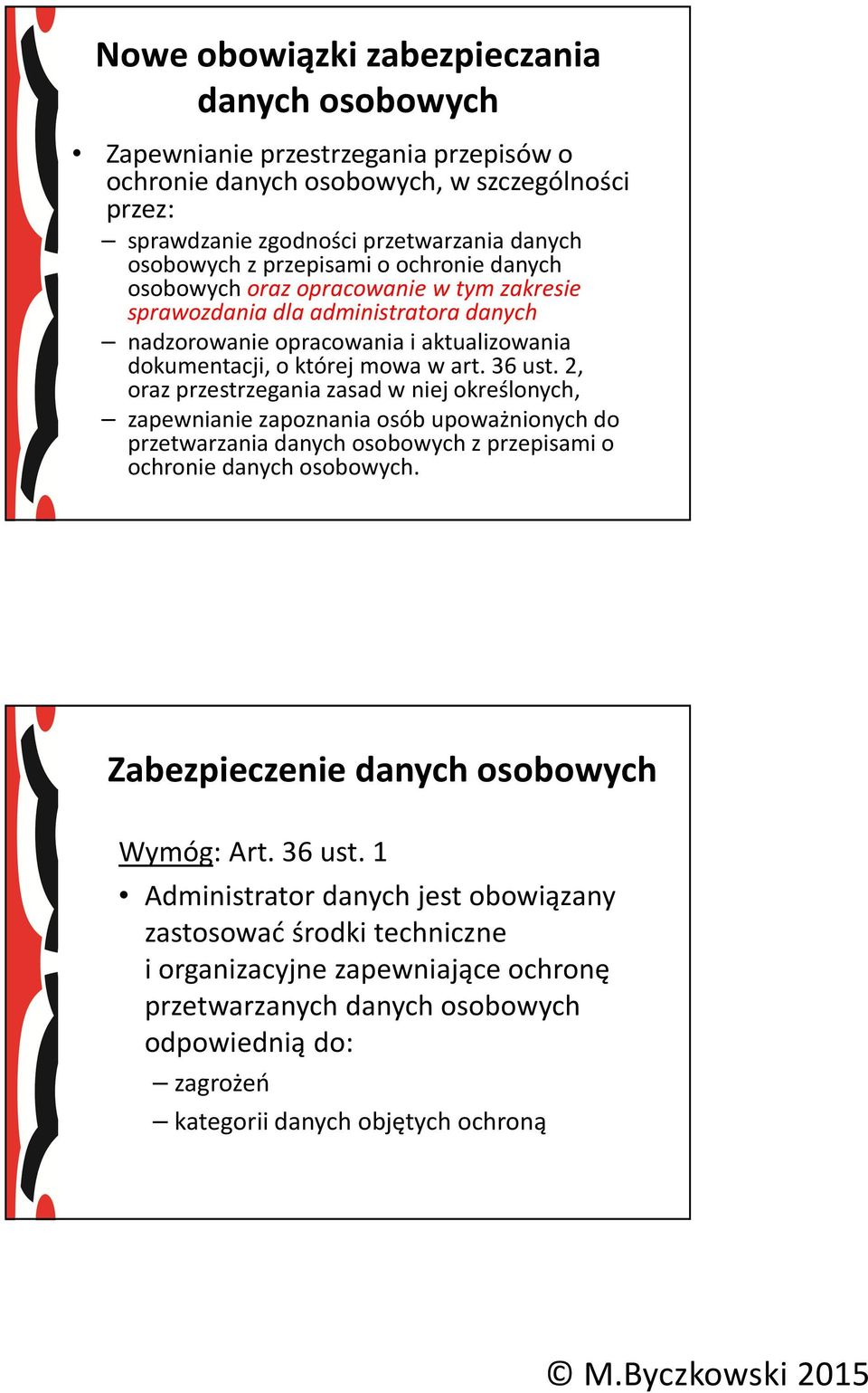 2, oraz przestrzegania zasad w niej określonych, zapewnianie zapoznania osób upoważnionych do przetwarzania danych osobowych z przepisami o ochronie danych osobowych.