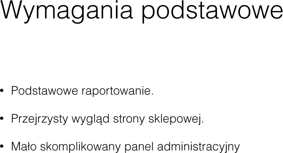 Przejrzysty wygląd strony