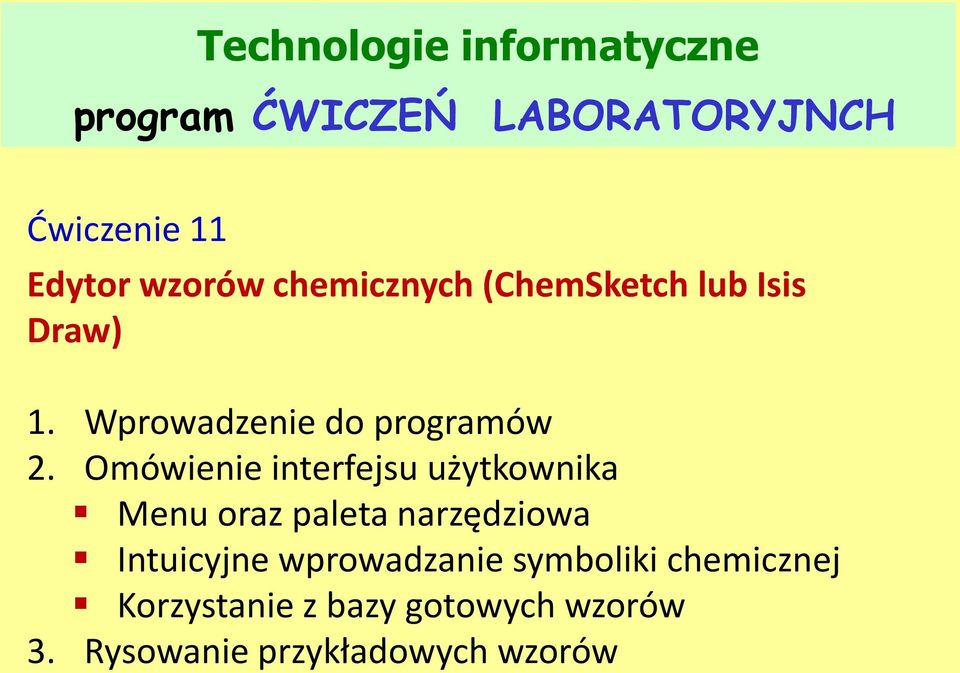 Omówienie interfejsu użytkownika Menu oraz paleta narzędziowa Intuicyjne