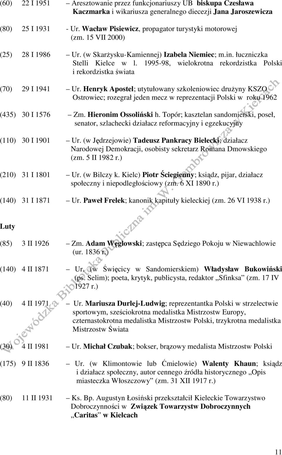 1995-98, wielokrotna rekordzistka Polski i rekordzistka świata (70) 29 I 1941 Ur.