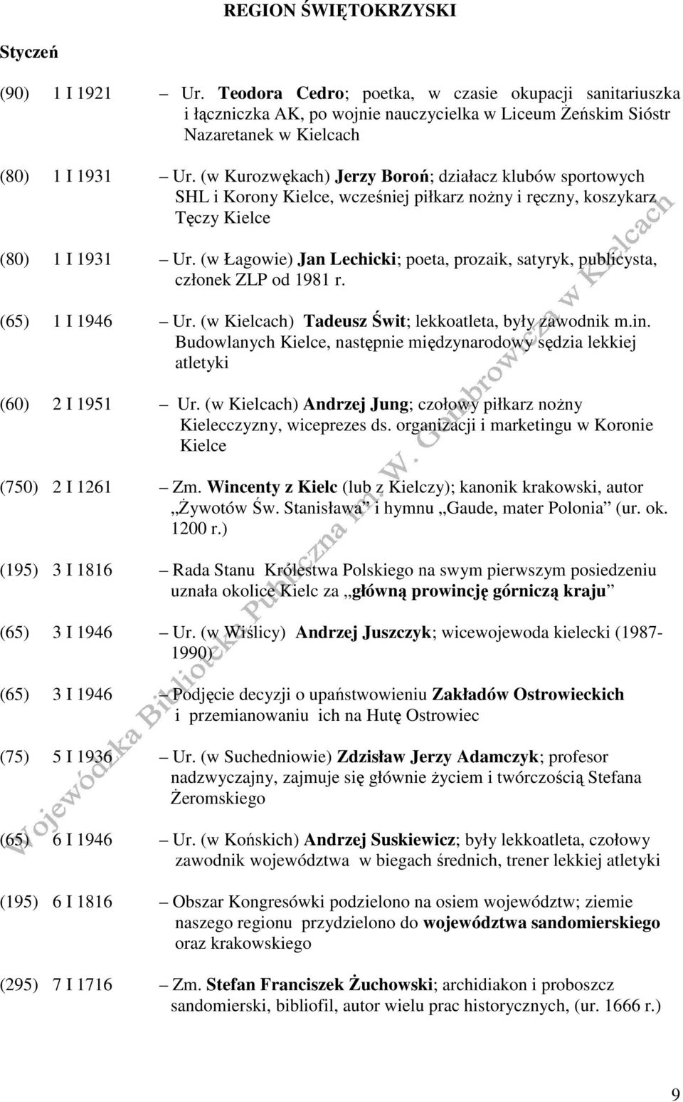 (w Kurozwękach) Jerzy Boroń; działacz klubów sportowych SHL i Korony Kielce, wcześniej piłkarz noŝny i ręczny, koszykarz Tęczy Kielce (80) 1 I 1931 Ur.