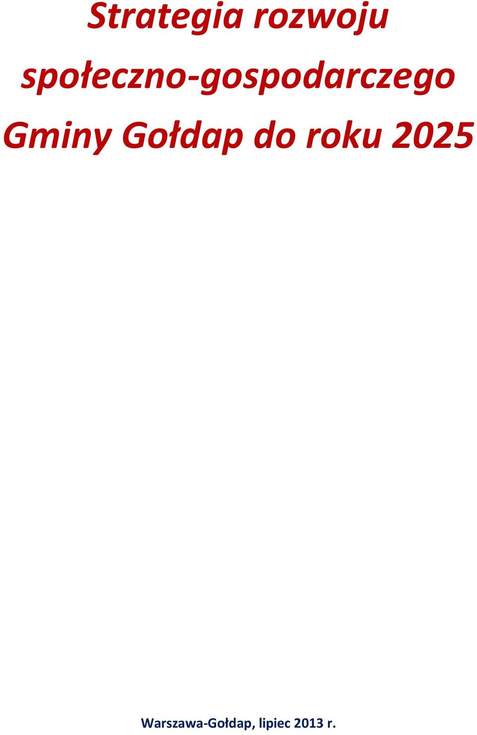 Gminy Gołdap do roku