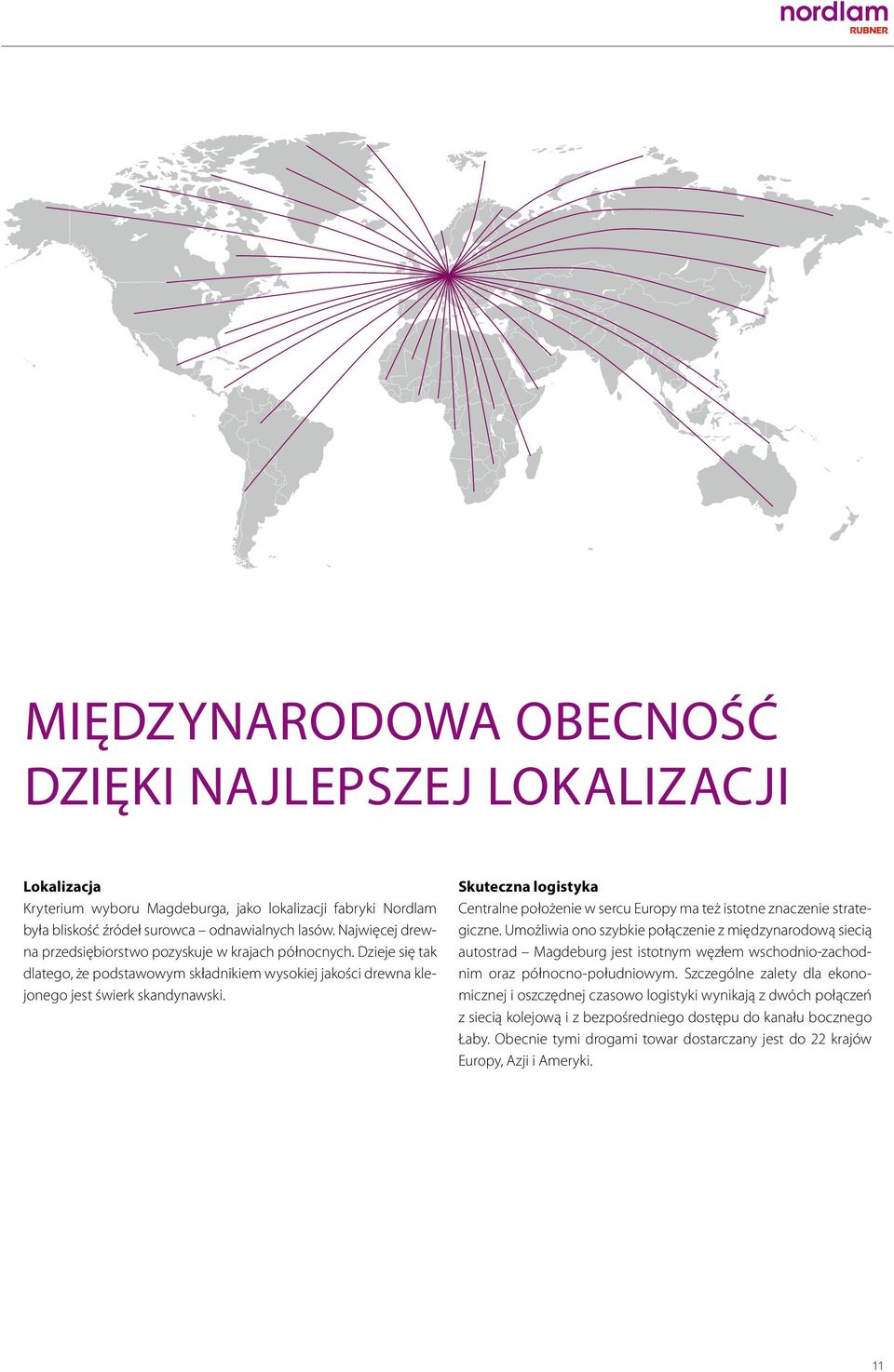 Skuteczna logistyka Centralne położenie w sercu Europy ma też istotne znaczenie strategiczne.