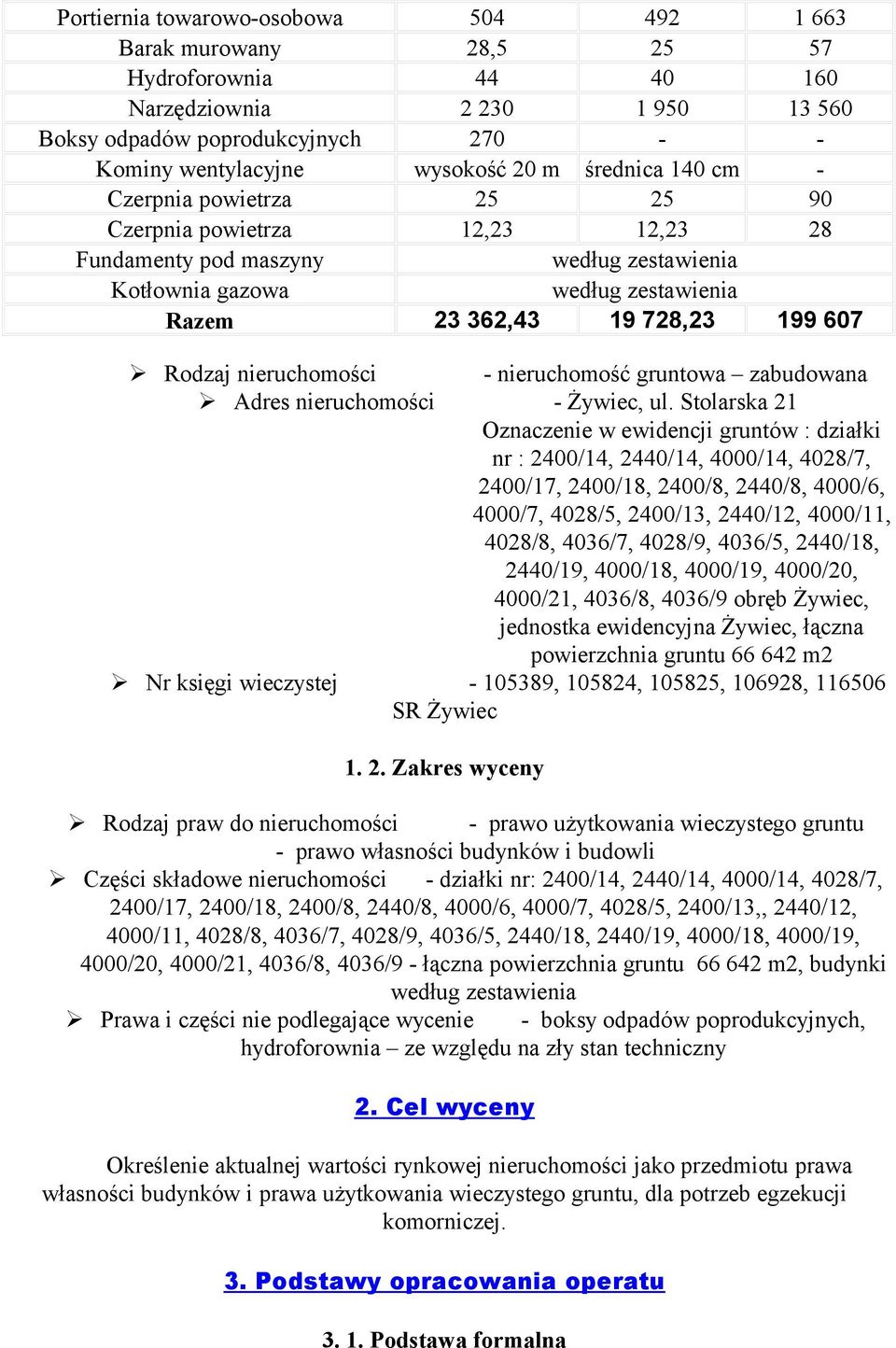 nieruchomości - nieruchomość gruntowa zabudowana Adres nieruchomości - Żywiec, ul.