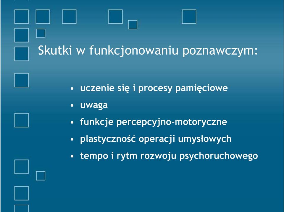 percepcyjno-motoryczne plastyczność