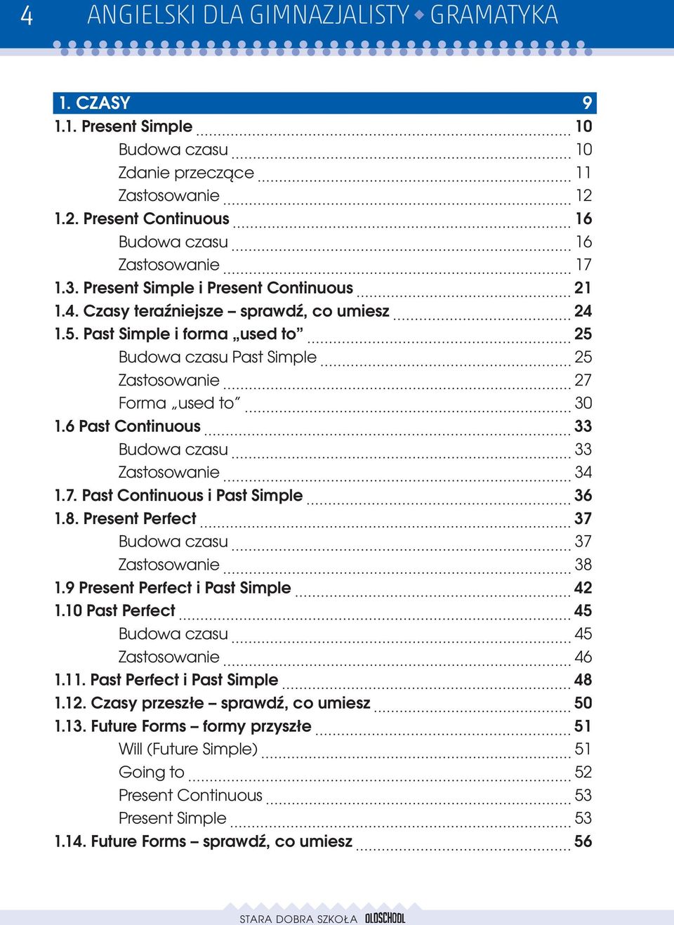 6 Past Continuous 33 Budowa czasu 33 Zastosowanie 34 1.7. Past Continuous i Past Simple 36 1.8. Present Perfect 37 Budowa czasu 37 Zastosowanie 38 1.9 Present Perfect i Past Simple 42 1.