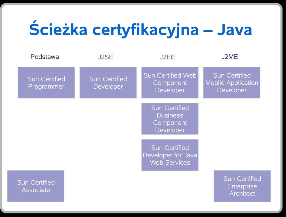 Application Developer Sun Certified Business Component Developer Sun Certified