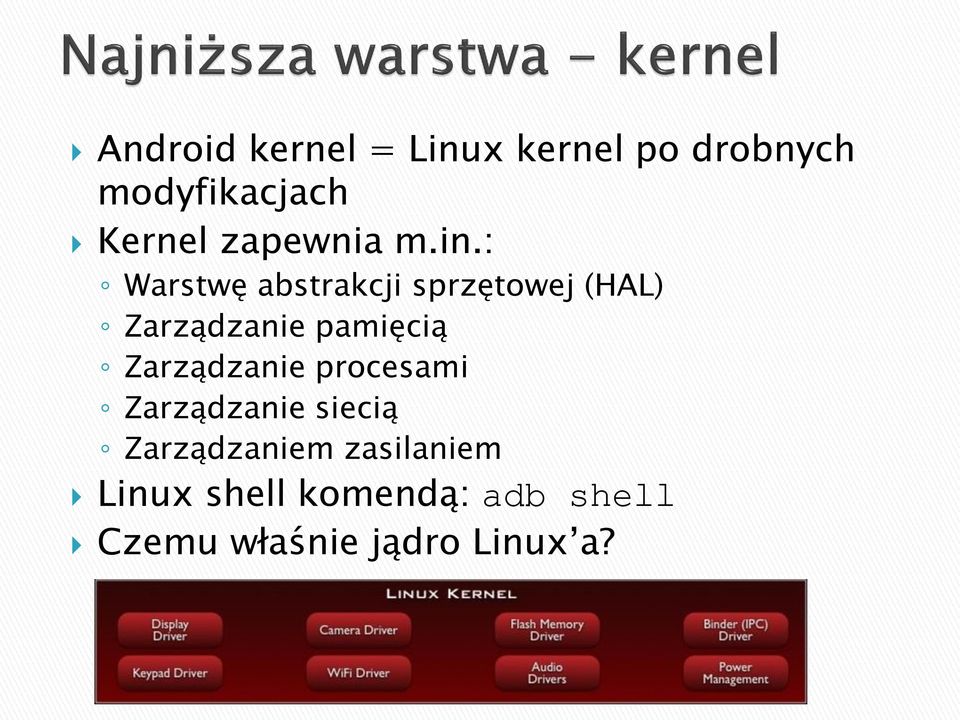 : Warstwę abstrakcji sprzętowej (HAL) Zarządzanie pamięcią