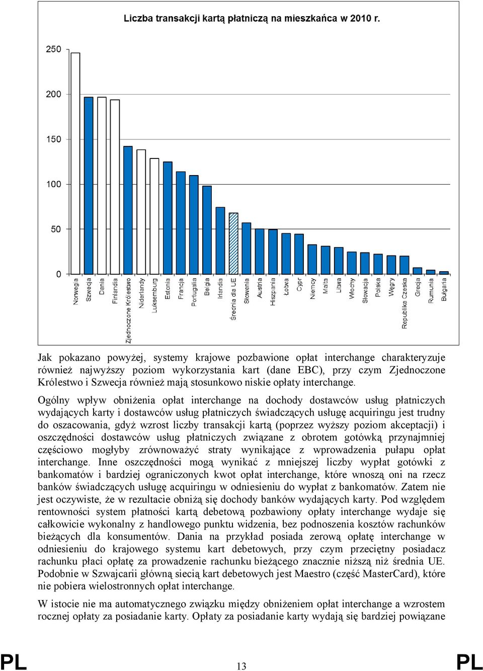 Ogólny wpływ obniżenia opłat interchange na dochody dostawców usług płatniczych wydających karty i dostawców usług płatniczych świadczących usługę acquiringu jest trudny do oszacowania, gdyż wzrost