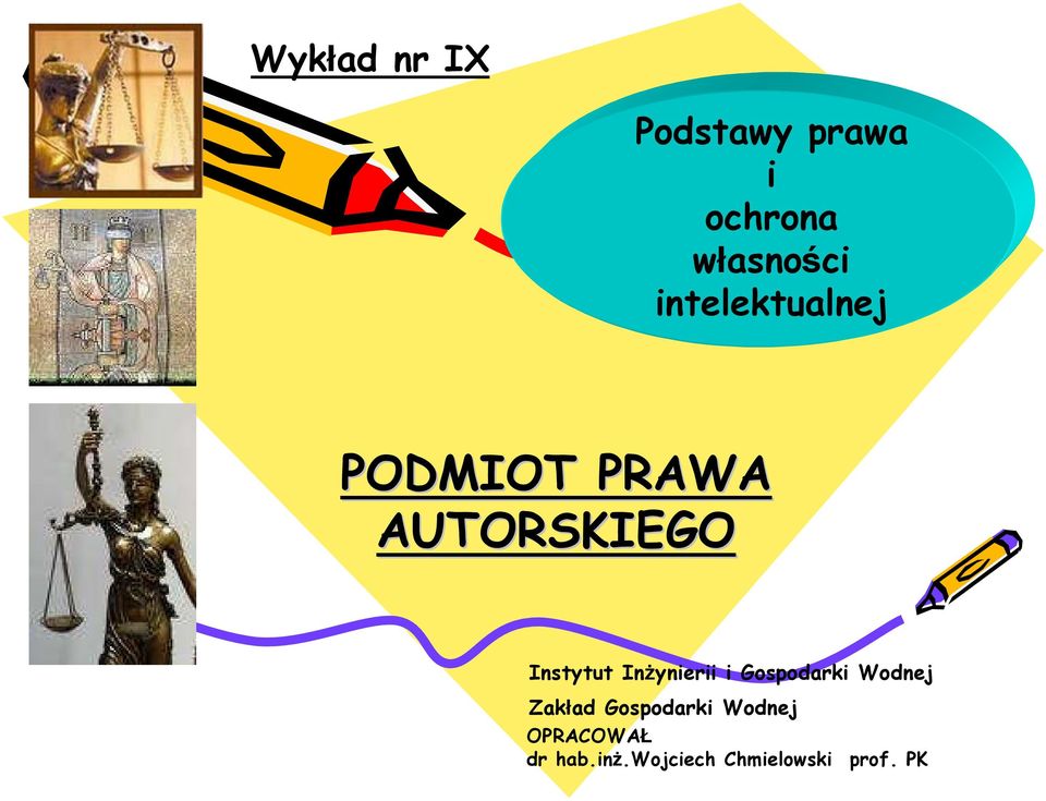 Inżynierii i Gospodarki Wodnej Zakład Gospodarki