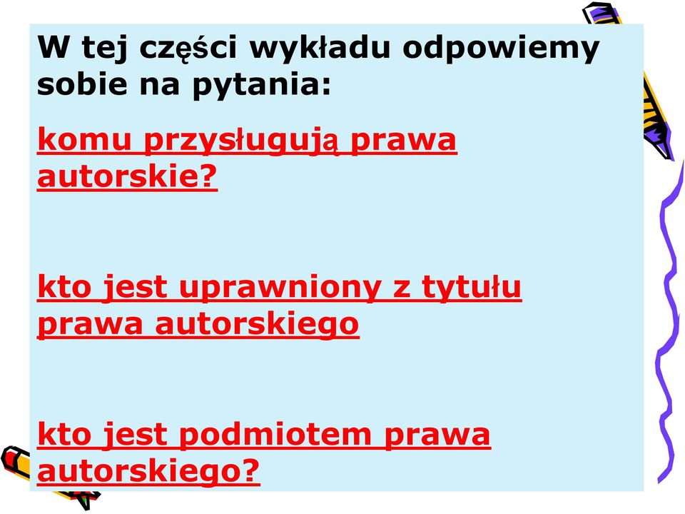 kto jest uprawniony z tytułu prawa