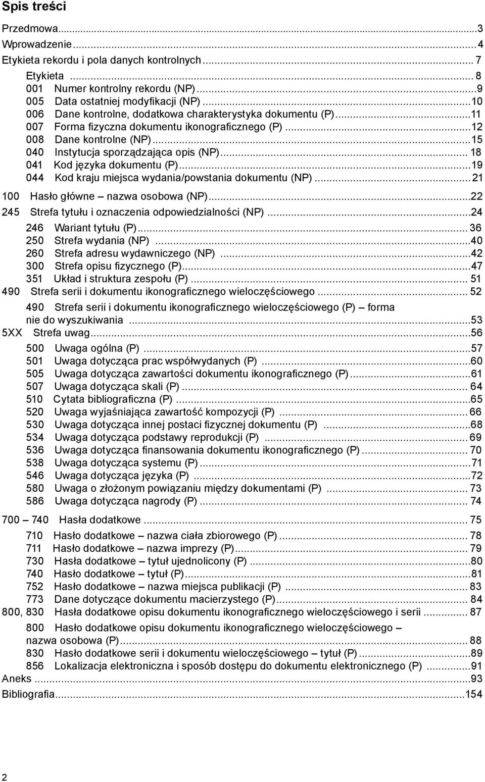 .. 18 041 Kod języka dokumentu (P)...19 044 Kod kraju miejsca wydania/powstania dokumentu (NP)... 21 100 Hasło główne nazwa osobowa (NP)...22 245 Strefa tytułu i oznaczenia odpowiedzialności (NP).