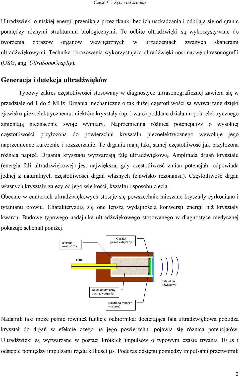 Technika obrazowania wykorzystująca ultradźwięki nosi nazwę ultrasonografii (USG, ang. UltraSonoGraphy).