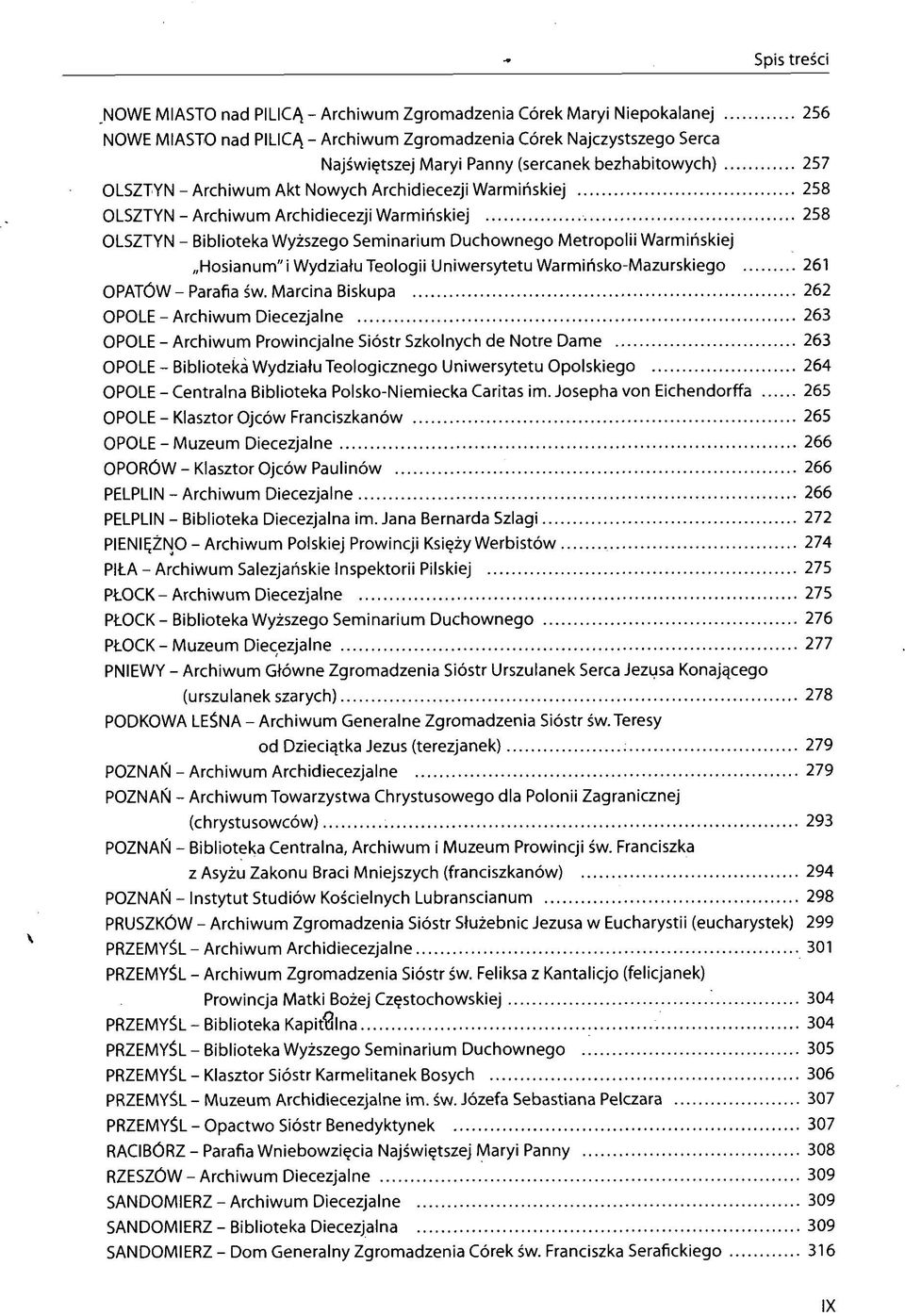 Wydziału Teologii Uniwersytetu Warmińsko-Mazurskiego 261 OPATÓW - Parafia św.