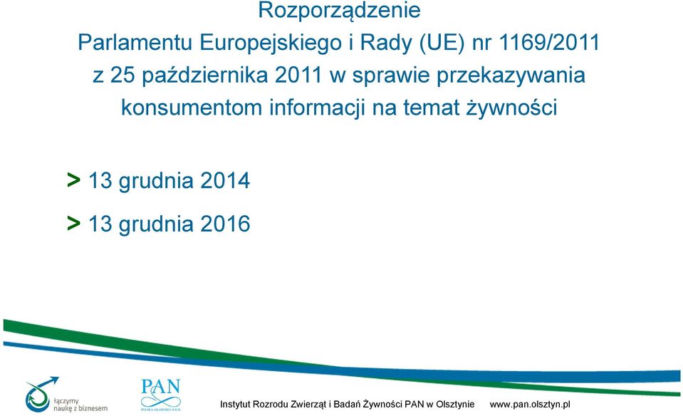 sprawie przekazywania konsumentom informacji