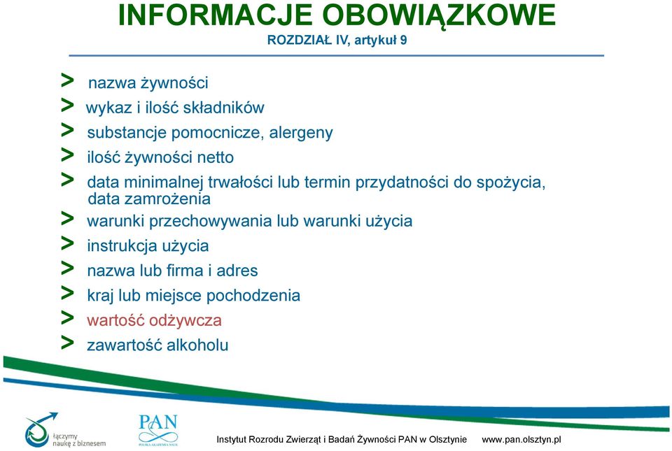 przydatności do spożycia, data zamrożenia > warunki przechowywania lub warunki użycia >