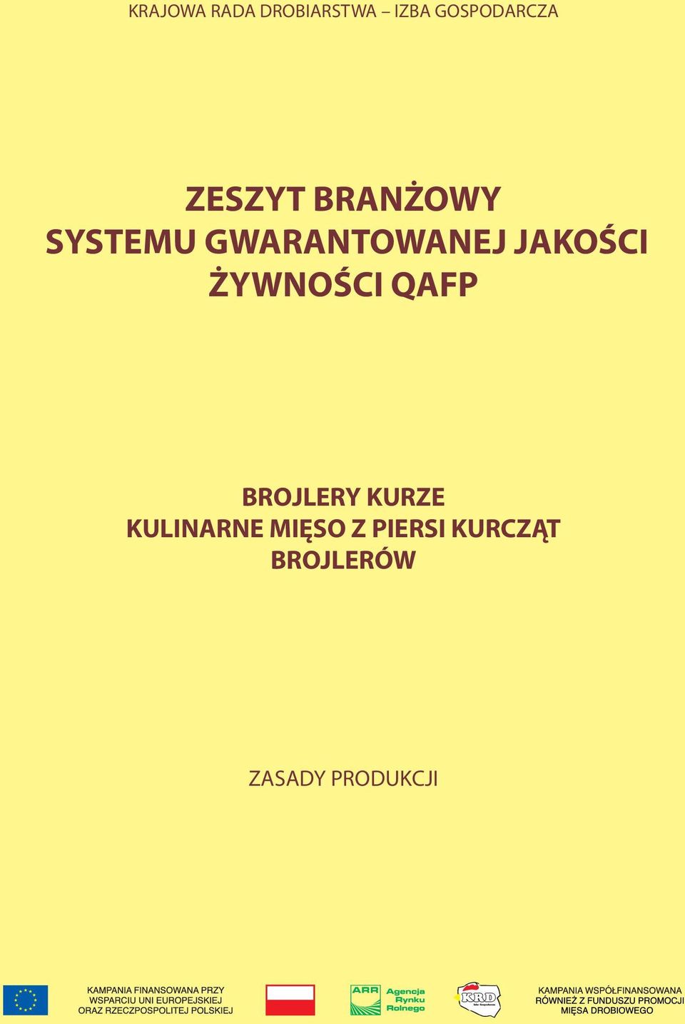 JAKOŚCI ŻYWNOŚCI QAFP BROJLERY KURZE