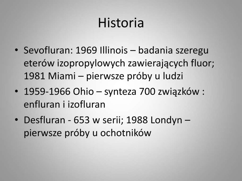 u ludzi 1959-1966 Ohio synteza 700 związków : enfluran i